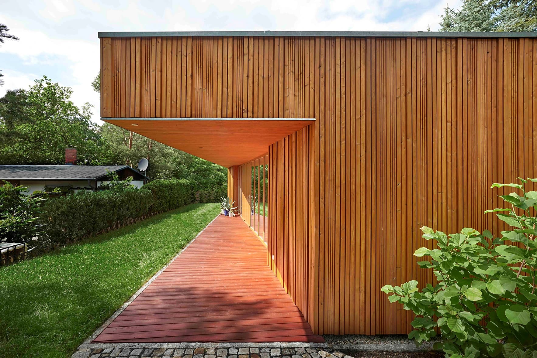 Ferienhaus Medingen Terrasse des Ferienhauses Medingen